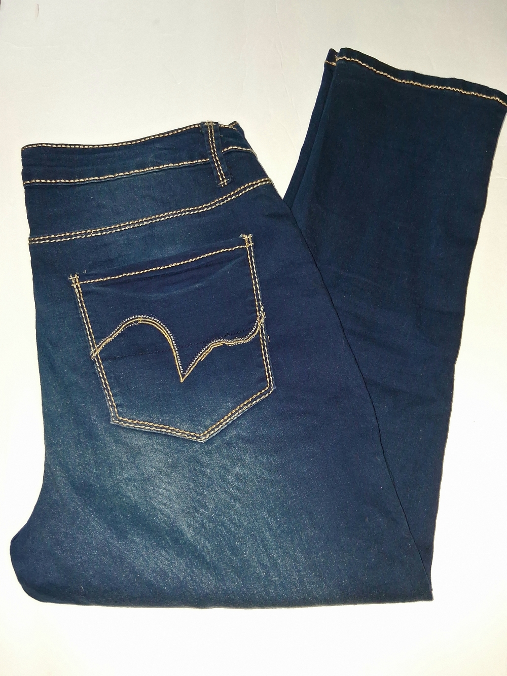 Revolt Jeans Women's Dark Blue Skinny Stretch Denim